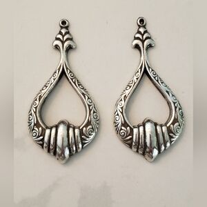 Sterling Silver Earrings Without Ear Hooks, Used, Vintage